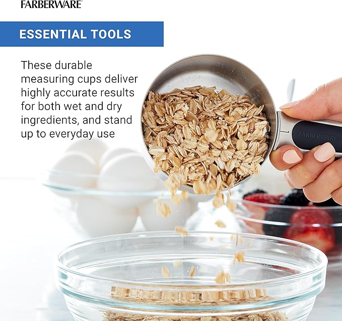 Farberware Professional Set of 5 Stainless Steel Measuring Cups, Precision and - Image 5