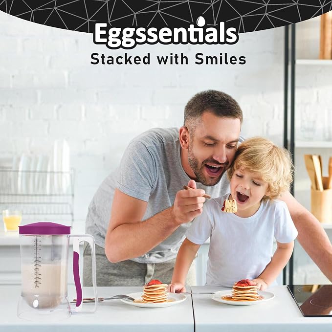 Eggssentials – Batter Dispenser Mess-Free, Squeeze Handle, Waffles & More – - Image 6