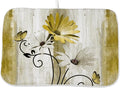 Floral Dish Drying Mat 18x24 Inches by OFIRD