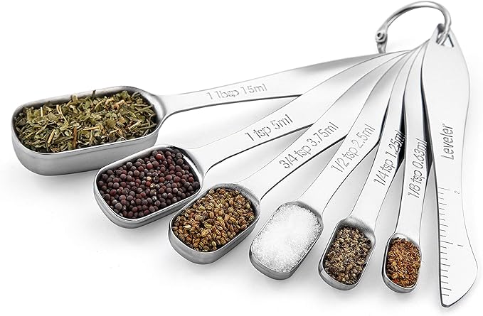 Spring Chef Stainless Steel Measuring Spoons Set of 7 - Image 9