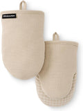 KITCHENAID Gourmet Series Gridlines Mini Oven Mitts 2-Pack Set, Heat Resistant by KitchenAid