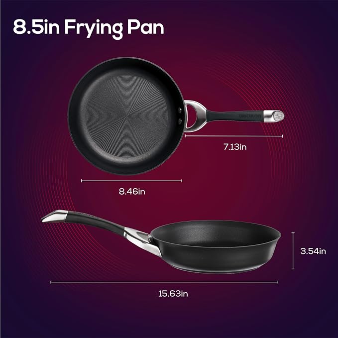 Circulon Symmetry Hard Anodized Nonstick Induction Frying Pan, 8.5-Inch Fry Pan - Image 3