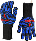 QUWIN BBQ Gloves, Oven Gloves 1472℉ Extreme Heat Resistant, Grilling Gloves by QUWIN