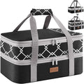 Lifewit Insulated Double Decker Casserole Carrier, Expandable Lasagna Lugger by Lifewit
