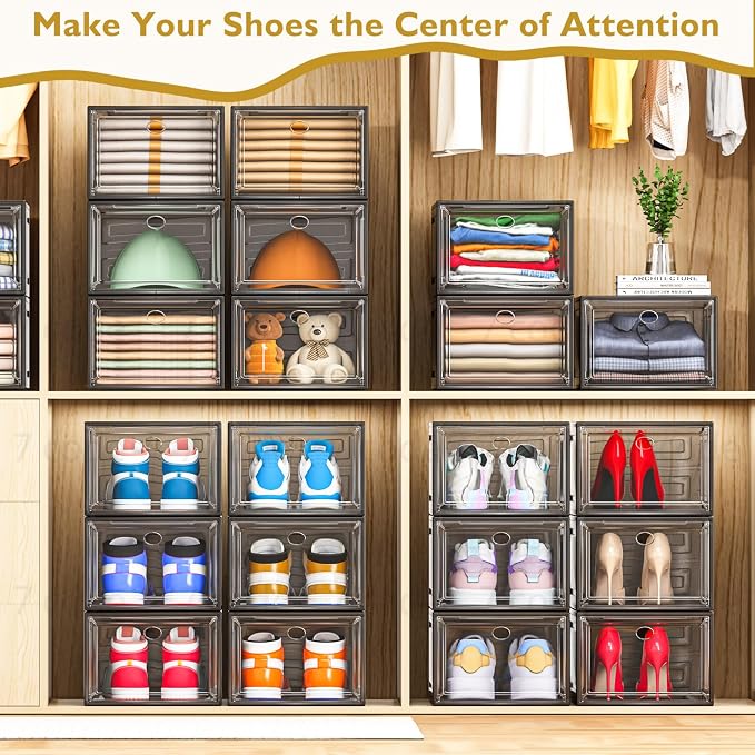 7 code Thicken & Sturdy Clear Shoe Storage Organizer - Image 2