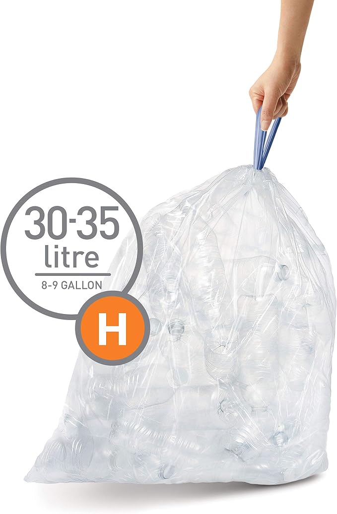 simplehuman CW0286 code H Custom Fit Bin Liner Bulk Pack - Image 2