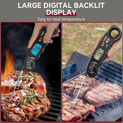 Meat Thermometer Digital, Instant Read Food Thermometer, Waterproof Food - Image 7