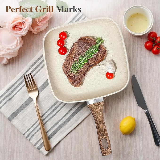 3 Pcs Pots and Pans Set, Nonstick & Non-Toxic Healthy Pots and Pans - Image 8