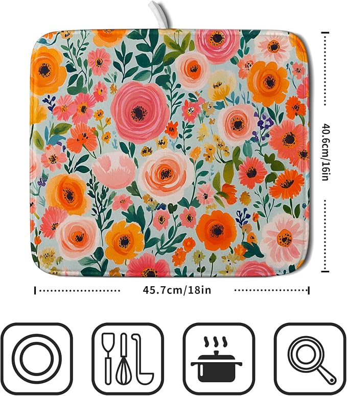 Spiral Flower Dish Drying Pad - Image 2