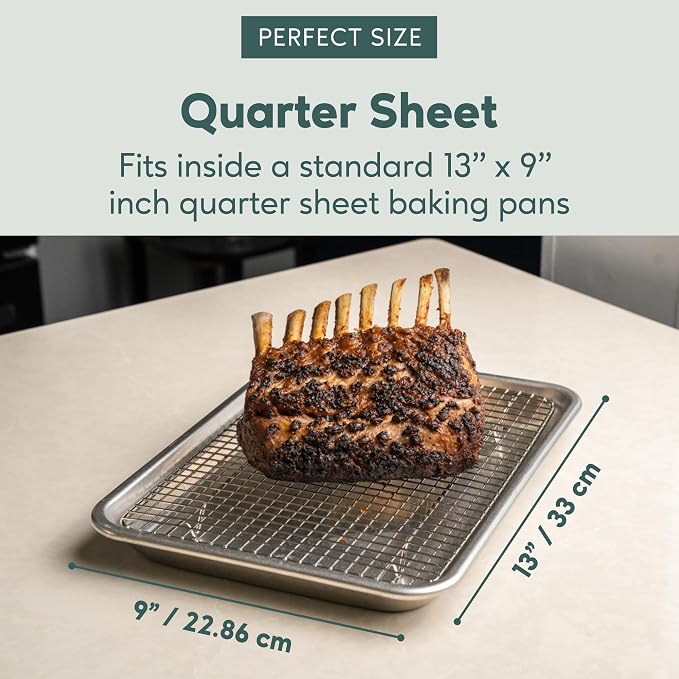 Ultra Cuisine Oven-Safe, Dishwasher-Safe 100% Stainless Steel Cooling & Baking - Image 3