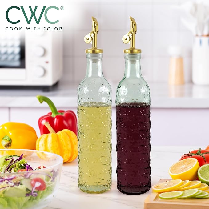 COOK WITH COLOR Glass Olive Oil Bottle Dispenser - Image 4