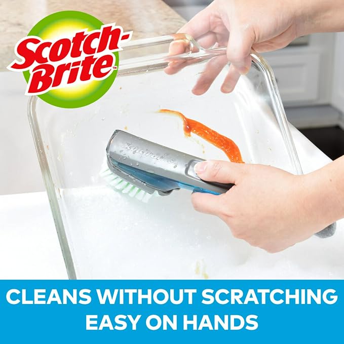 Scotch-Brite Odor Resist Soap Control Dishwand Brush, Non-Scratch Cleaning Brush - Image 5
