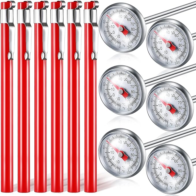 Xuhal 6 Pcs Stainless Steel Kitchen Thermometer by Xuhal