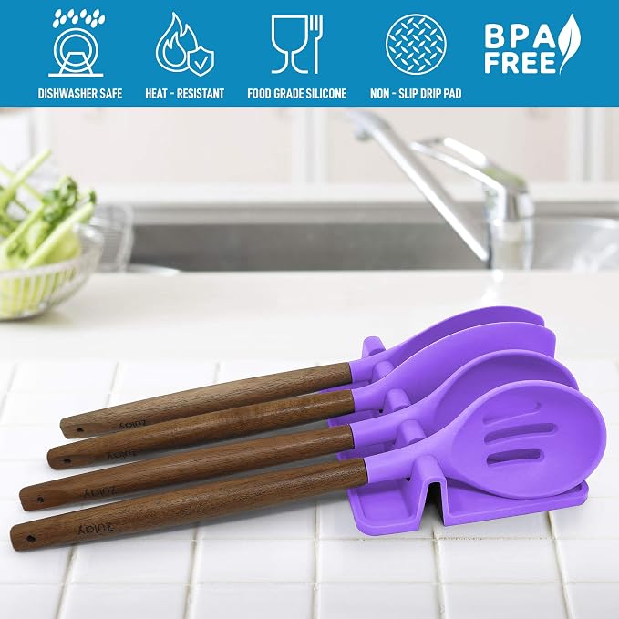 Zulay Kitchen Silicone Utensil Rest - Image 6