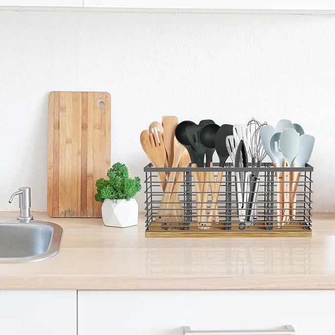 Suli Extra Large Kitchen Utensil Holder Countertop - Image 8