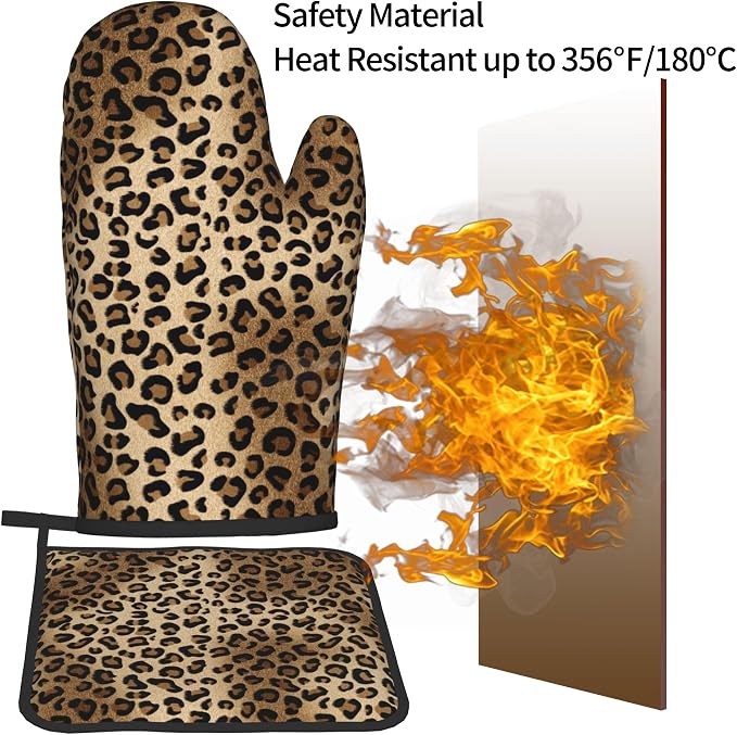 Leopard Print Oven Mitts - Image 5
