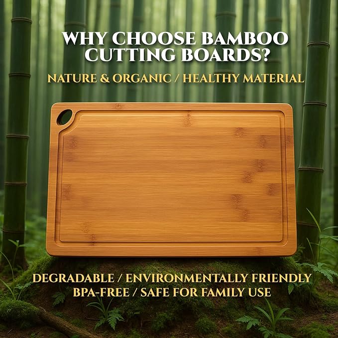 Bamboo Cutting Board 3-Piece Set - Image 7