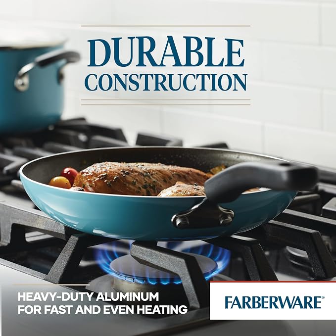 Farberware Cookstart DiamondMax Nonstick Frying Pans/Skillet Set, Dishwasher - Image 4