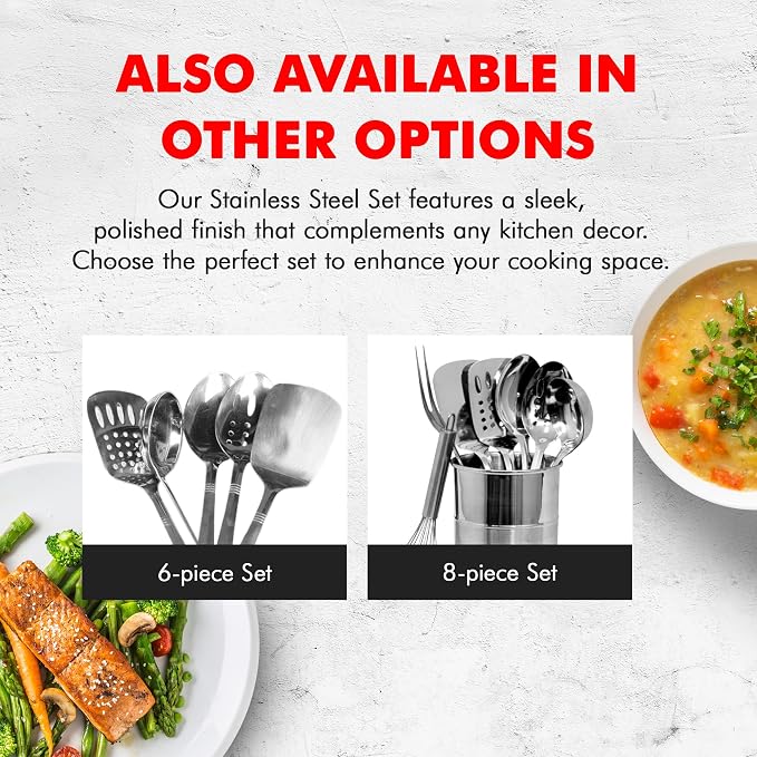 Chef Craft Select Slotted Spoon, 13 inch, Stainless Steel - Image 7