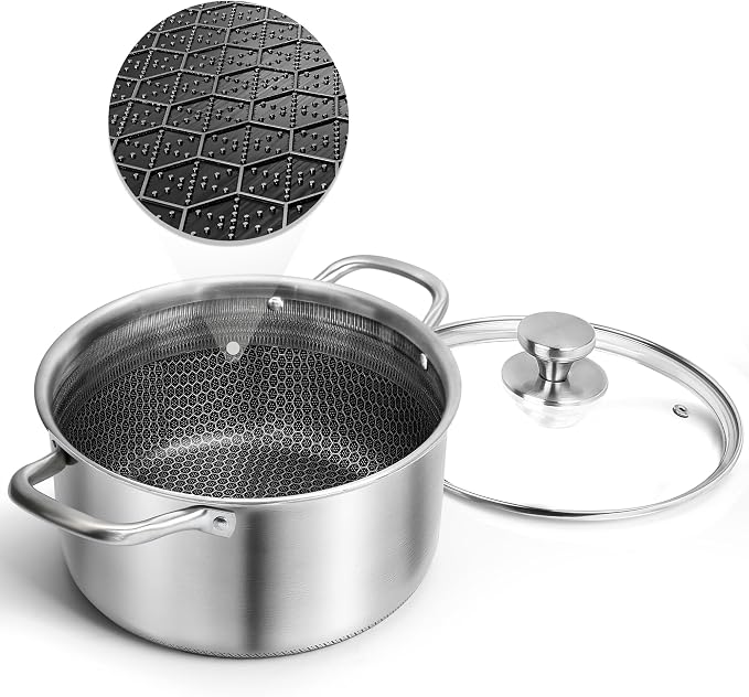 AuFranc™ Hybrid Nonstick 6 Quart Stainless Steel Stockpot by Aufranc