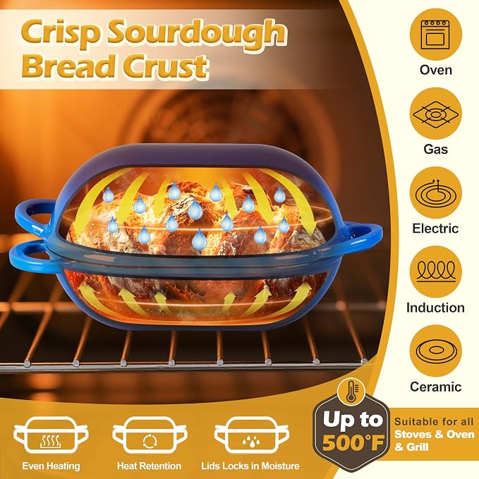 Homikit Enameled Cast Iron Dutch Oven - Image 3