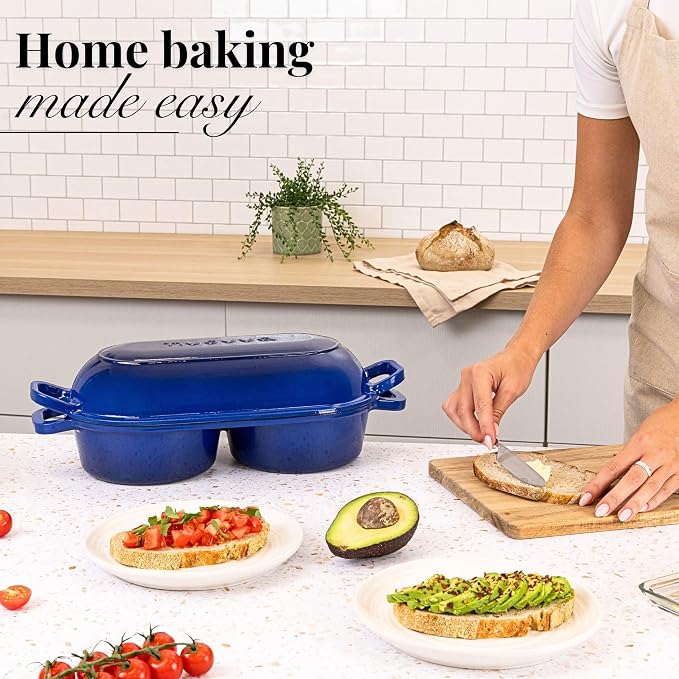 Dutch Oven For Sourdough Bread Baking – Enamelled Cast Iron Bread Loaf Pot – - Image 8