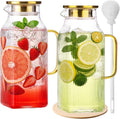 2 Pack 68oz/2 Liter Square Glass Pitcher by Moretoes