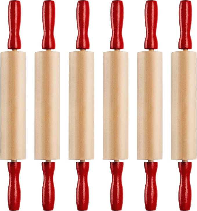 Mini Rolling Pin 7.5 Inch Kids Rolling Pin Set by Bedwina