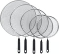 Gisafai 5 Pcs Splatter Screen for Frying Pan 13'' 11.5'' 10'' 8.3'' 7.5'' Metal by Gisafai