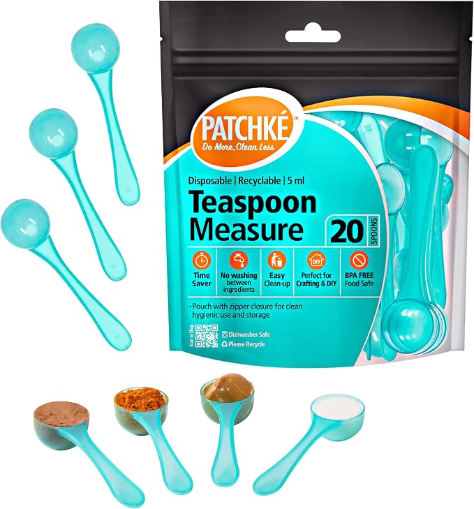 Plastic Measuring Spoons, Fits in Jar, Good by PATCHKE