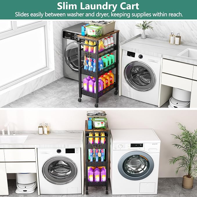 Vivihomety Utility Slim Storage Cart - Image 4