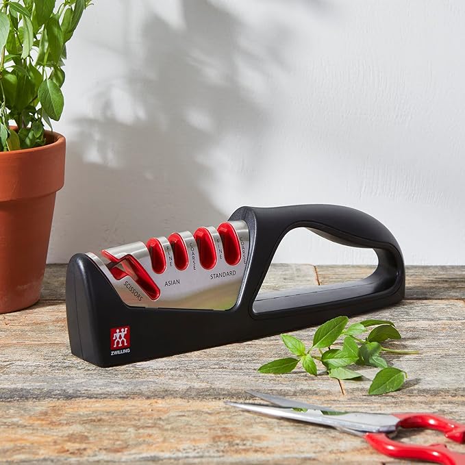 ZWILLING Razor-Sharp 4-Stage Pull Through Knife Sharpener - Image 2