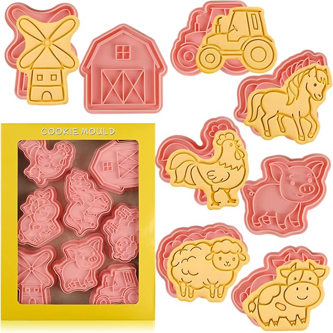 Farm Cookie Cutters Set, Cute Cookie Cutters by Sakolla