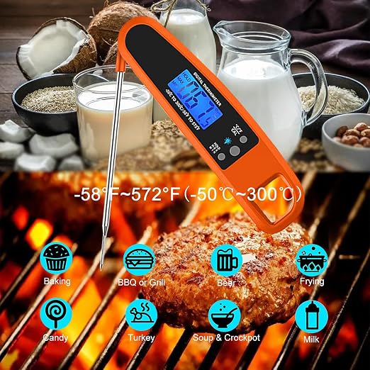 Instant Read Meat Thermometer for Kitchen Cooking, Ultra Fast Precise - Image 2