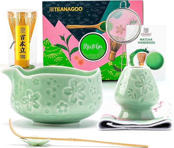 TEANAGOO Matcha Whisk Set, Ceremony Matcha Kit, Matcha Tea Set by TEANAGOO