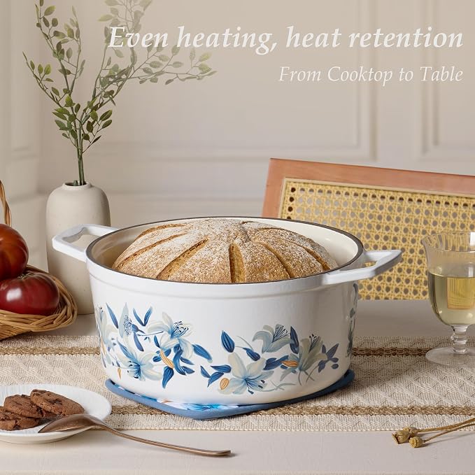 CAROTE 7QT Cast Iron Dutch Oven Pot - Image 3