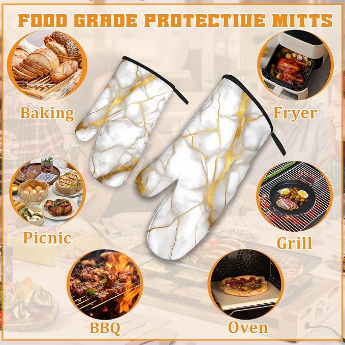 Marble Oven Mitts and Pot Holders Set - Image 5