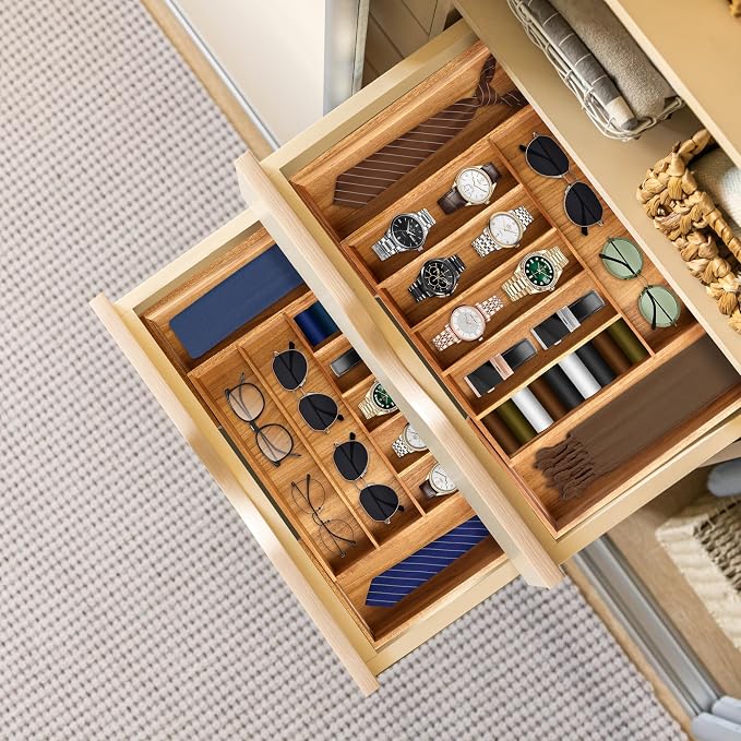 Large Premium Acacia Silverware Organizer - Image 7