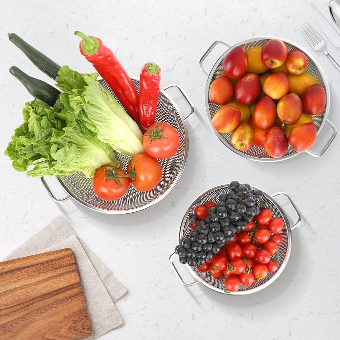 Colander for Kitchen, Stainless Steel Colander Strainer - Image 5