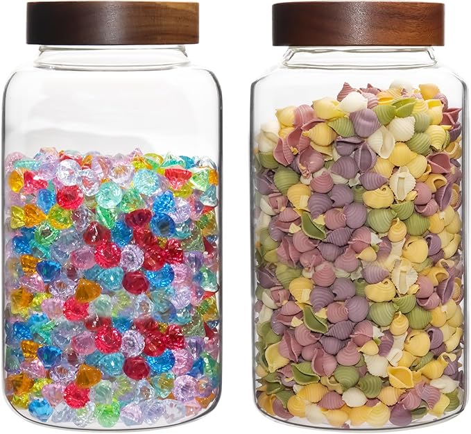 Glass Coffee Jars Spice Jar Round Storage Canister - Image 5