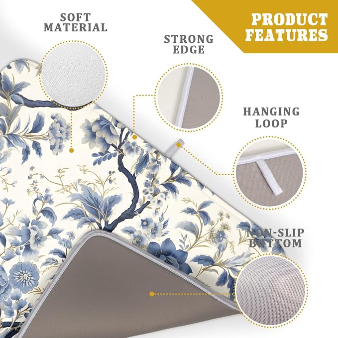 Chinoiserie Trees Dish Drying Mat - Image 4