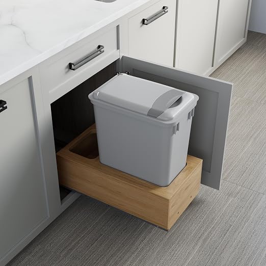 Dowell Single 35Qt Undermount Trash Pull-Out Waste Container - Image 8