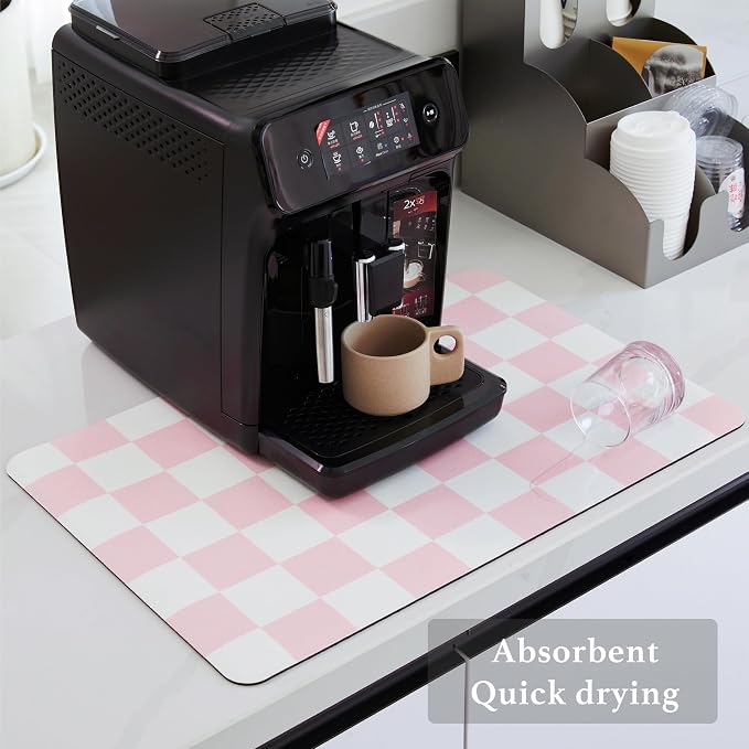 Ohocut Checkered Dish Drying Mat - Image 4