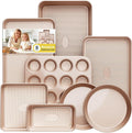 Baking Pans Set 8-Piece Bakeware Sets, Baking Sets by SlowSLog