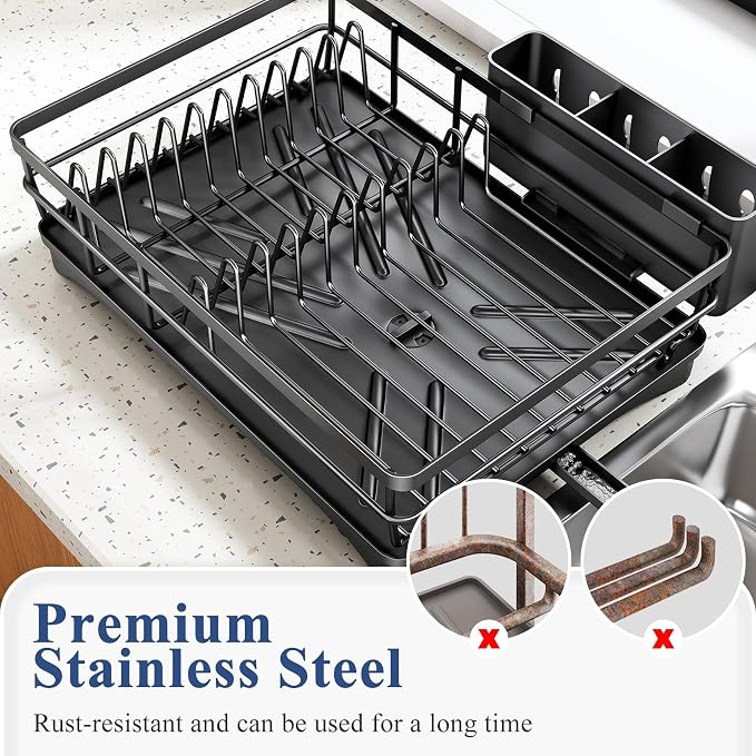 SNTD Dish Drying Rack for Kitchen Counter - Image 6