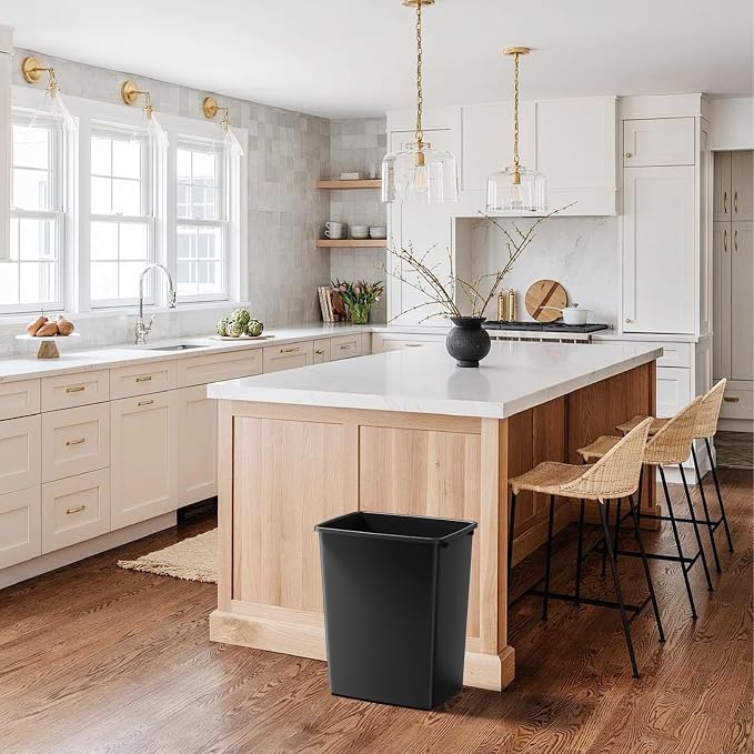 ROOMTEC 35QT Kitchen Trash Can, Sturdy and Lightweight Slim Trash Can, Trash - Image 7