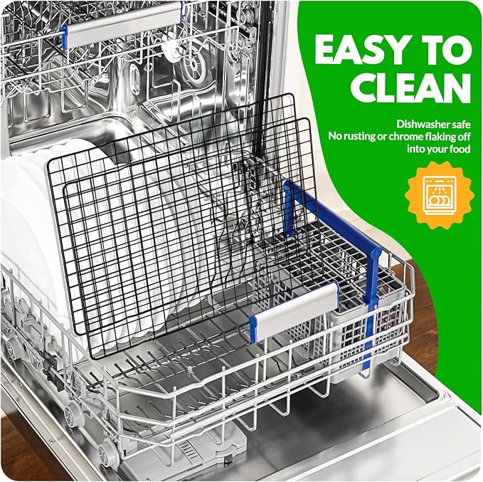 2 PCS Cooling Racks for Cooking and Baking, 14.8x10 Inches Stainless Steel - Image 5