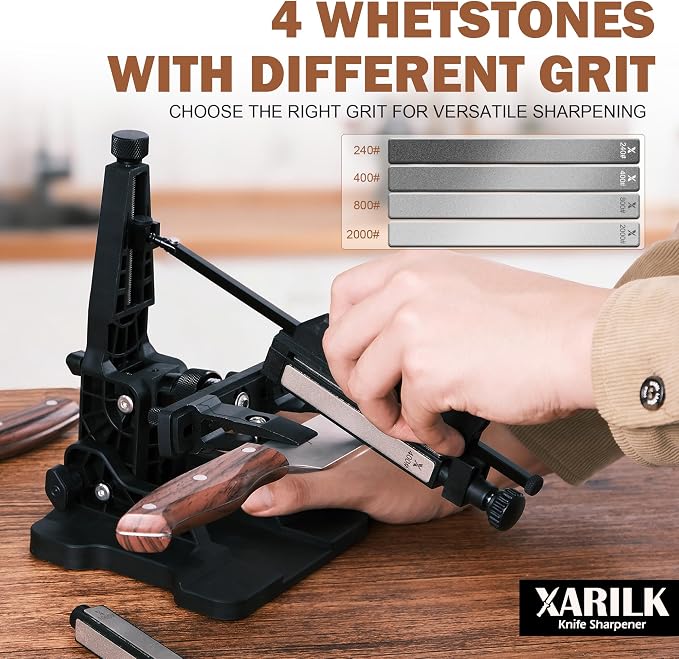 Portable Folding Knife Sharpener XAR-FS1, Adjustable Angle Sharpening System - Image 6