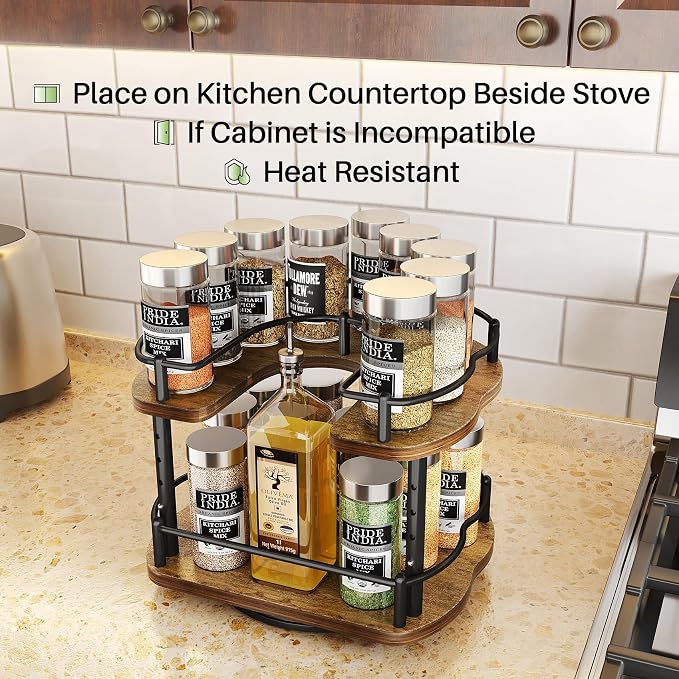 Lazy Susan Organizer Spice Rack - Image 3