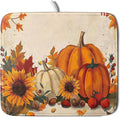 Happy Thanksgiving Day Harvest Dish Drying Mat by Anyako